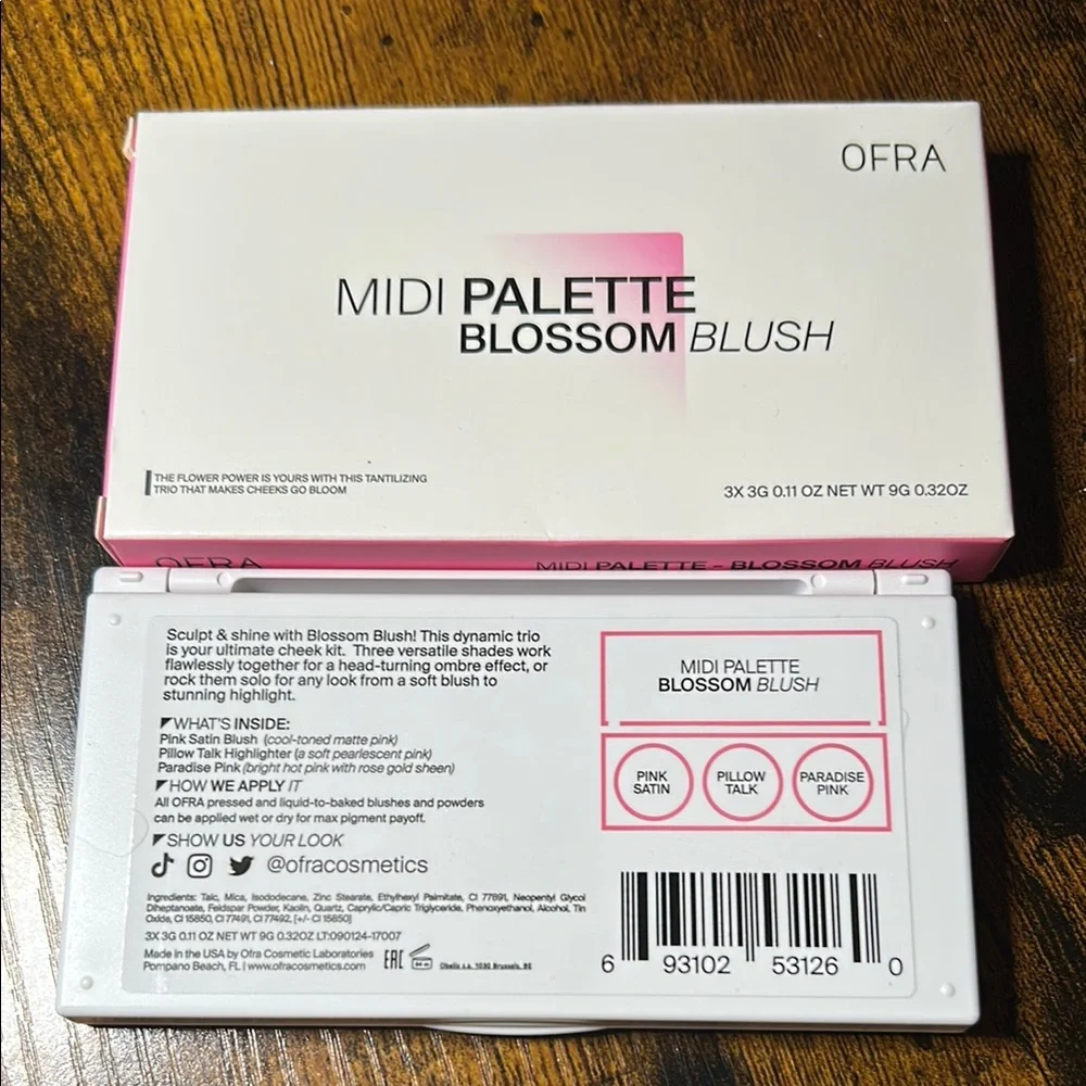 OFRA Trio Blush Palette in Rose and Pink Shades
